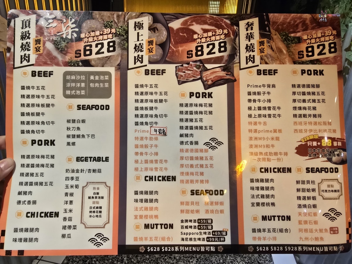 【中壢燒烤推薦】中美路上《三柒燒き肉專門店》高CP值和牛吃到飽,多種部位可以選! - 第4張圖